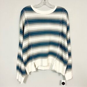 THREAD & SUPPLY 🧢 Casual Striped Long Sleeve Comfy Oversized Top - Size XL